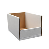 12"W x 12"L x 4-1/4"D White Bin Box- 200 LB. Test #3