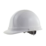 White Safety Hard Hat w/ 6pt Suspension