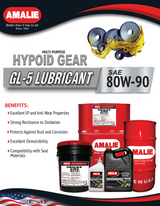 Amalie Multipurpose Hypoid Gear GL-5 80W-90 Spec Sheet