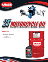 Amalie 2T Motorcycle Oil - 55 Gallon Drum Spec Sheet