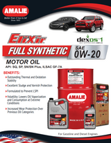 Amalie Elixir Full Synthetic 0W-20 - 55 Gallon Drum Spec Sheet