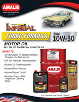Amalie Imperial Turbo 10W-30 - 55 Gallon Drum Spec Sheet