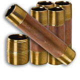 Schedule 40 Seamless Red Brass Nipples