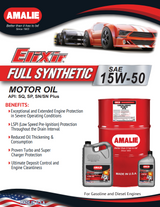 Amalie Elixir Full Synthetic 15W-50 - 55 Gallon Drum Spec Sheet