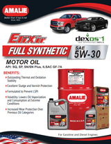 Amalie Elixir Full Synthetic Dexos1 5W-30 - 55 Gallon Drum Spec Sheet