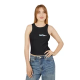 Stylish Women's Micro Rib Racer Tank Top