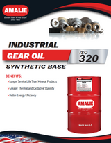 Amalie Industrial Gear Oil (Synthetic Base) EP ISO 320 - 55 Gallon Drum Spec Sheet