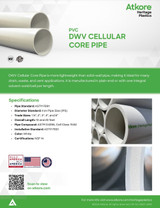 PVC DWV Cellular Core Pipe