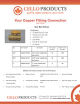 Gas Ball Valve Spec Sheet Cello Products
