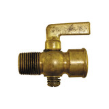 3/8" MPT x 3/8" FPT Air Cock Lever Handle w/ Round Shoulder