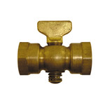 1/8" FPT Air Cock Tee Handle w/ Hex Shoulder