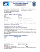 PVC-95 Flexible Blue Solvent Cement Spec Sheet