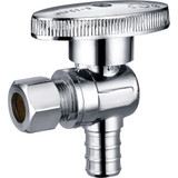1/2" Pex (F1807) x 3/8" OD Qtr Turn Angle Stop - Lead Free