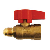 1/2" Flare x 1/2" FIP Brass Gas Ball Valve
