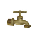 1" MPT Brass Hose Bibb