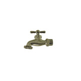 1/2" MPT BRASS HOSE BIBB- CHROME PLATED