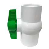 1-1/2" PVC Ball Valve- Solvent Weld