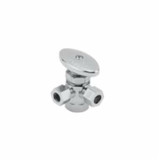 0147017 - Ang Stop 1/2"fip X 3/8"od X 3/8"od Comp Dual Multi-turn Chrome