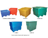 SEAMLESS PLASTIC PALLET CONTAINER LIDS - HIND-LID