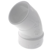 PVC DWV 1/8 Bend 45 Street Elbow (HUB x SPG)