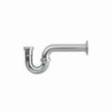 P-trap 1 1/2" W/ Bell Escutcheon Chrome 17ga
