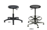 ROUND STOOLS - POLYURETHANE SEAT - HPRM-2-BL