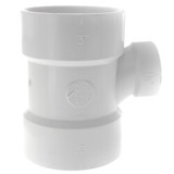 PVC DWV Reducing Sanitary Tee(HUB x HUB x HUB)