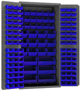 HEAVY DUTY ALL-WELDED BIN & SHELF 14 GA. STEEL STORAGE CABINETS - H3501-BDLP-132