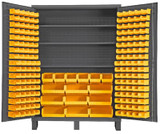 HEAVY DUTY ALL-WELDED BIN & SHELF 14 GA. STEEL STORAGE CABINETS - HSSC-185-3S