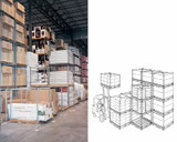 "TIER-RACK™" DYNA PALLET STACKING FRAMES - HT484860L-GRAY