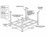 PORTABLE STACKING RACKS - CORNER POSTS  - HP60D4