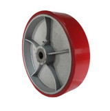 POLYURETHANE ON CAST IRON WHEELS - HE-824-RC/LP6HBU