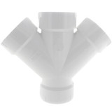 PVC DWV Double Wye (HUB x HUB x HUB x HUB)