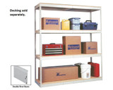 HALLOWELL RIVETWELL™ SHELVING WITH DOUBLE RIVET BEAM - HDRHC484884-4A