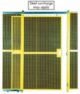 HIGH SECURITY WIRE PARTITION SYSTEM: FULL HEIGHT SINGLE SLIDE DOORS - H391171