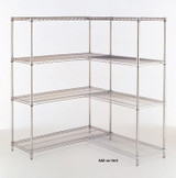 WIRE SHELVING ADD-ON UNITS - HAJ2460-86-K