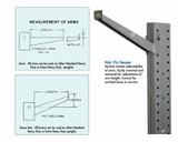 RUGGED CANTILEVER RACK ARMS - HHDSA42L