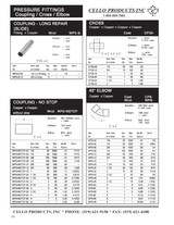 Copper Sweat 45 Deg Elbows Data Sheet