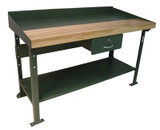 STEEL-WOOD HEAVY DUTY WORKBENCH - H131-529-35