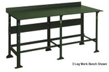 3/8" STEEL PLATE TOP EXTRA HEAVY DUTY WORKBENCH - H152-624-35
