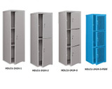 ALL WELDED HEAVY DUTY STORAGE CABINET LOCKERS - HDLCU-2436-1-BASE