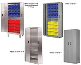 HEAVY DUTY BI-FOLD DOOR STORAGE CABINETS - HBDSC-3678-24-B