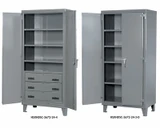 SUPER EXTRA HEAVY DUTY STORAGE CABINETS - 2,000 LB. CAPACITY PER SHELF - HSXHDSC-6072-24-9D