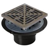 Drain Shwr Pan Abs Nickel Finish R&s Sq