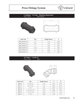 Copper Press 45 Elbow Technical Data