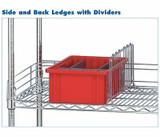 CHROME WIRE SHELVING UNIT ACCESSORIES - HBL42