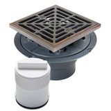 Drain & Plug Shwr Pan Pvc Ob R&s Rd