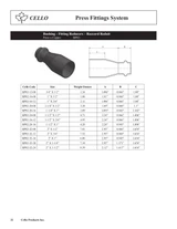 Copper Press Fitting Reducer Ftg x Press Technical Data