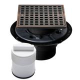 Tile Drain 4 & Plug Shower Pan Abs 2 In