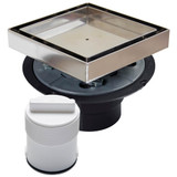 Drain & Plug Shwr Pan Pvc Ss Sc Pr